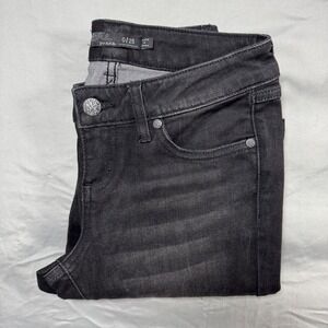 Prana Black Wash Bootcut Jeans Women's 0/25 Regular Inseam